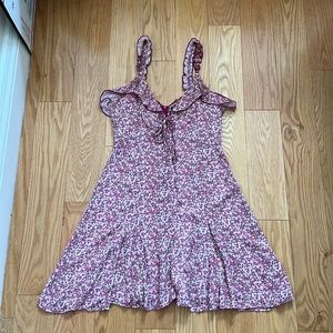 Zara Pink Ruffle Mini Dress